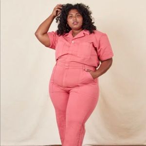 Big Bud Press Short Sleeve Jumpsuit - Raspberry Sorbet